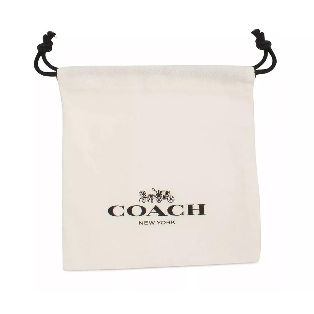 🦖NWT COACH Signature Pave Diamond Gold Rexy T-Rex Necklace + Dust Bag - Picture 4 of 4